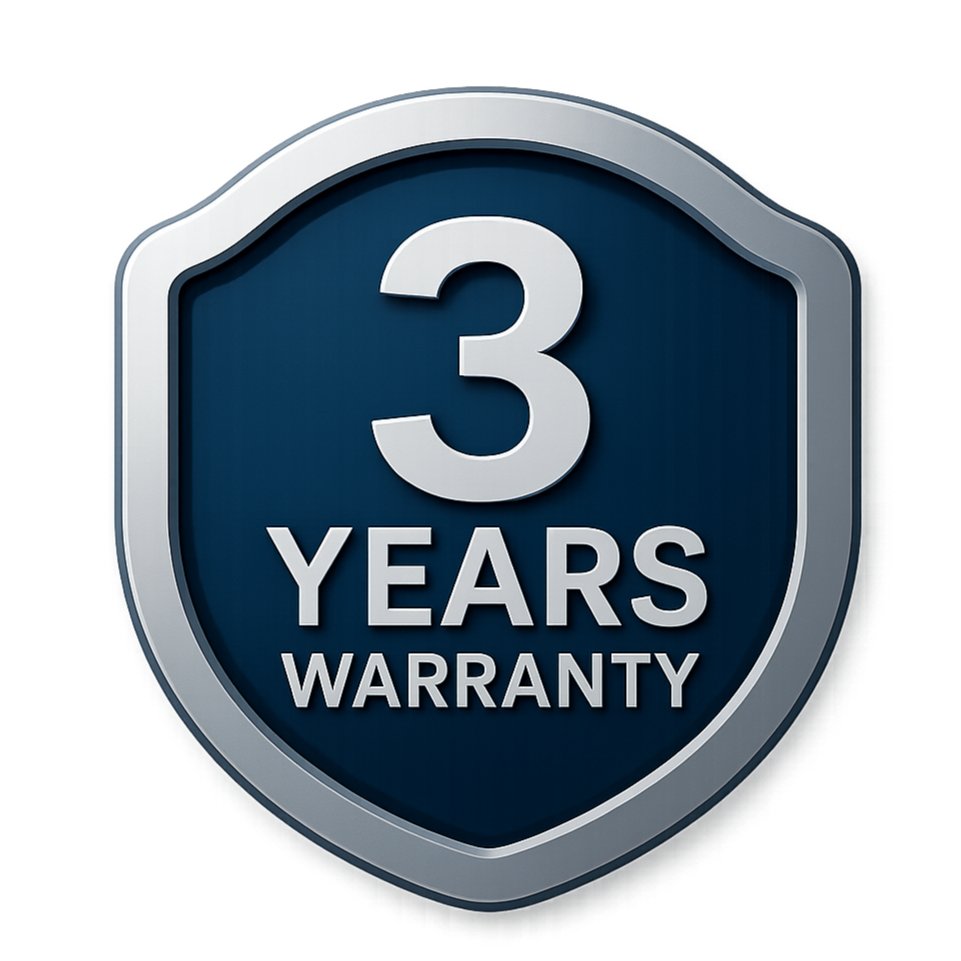 3-Years Warranty